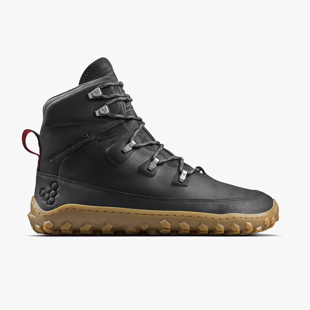 Ботинки Vivobarefoot Tracker Leather AT II — мужская модель, чёрный