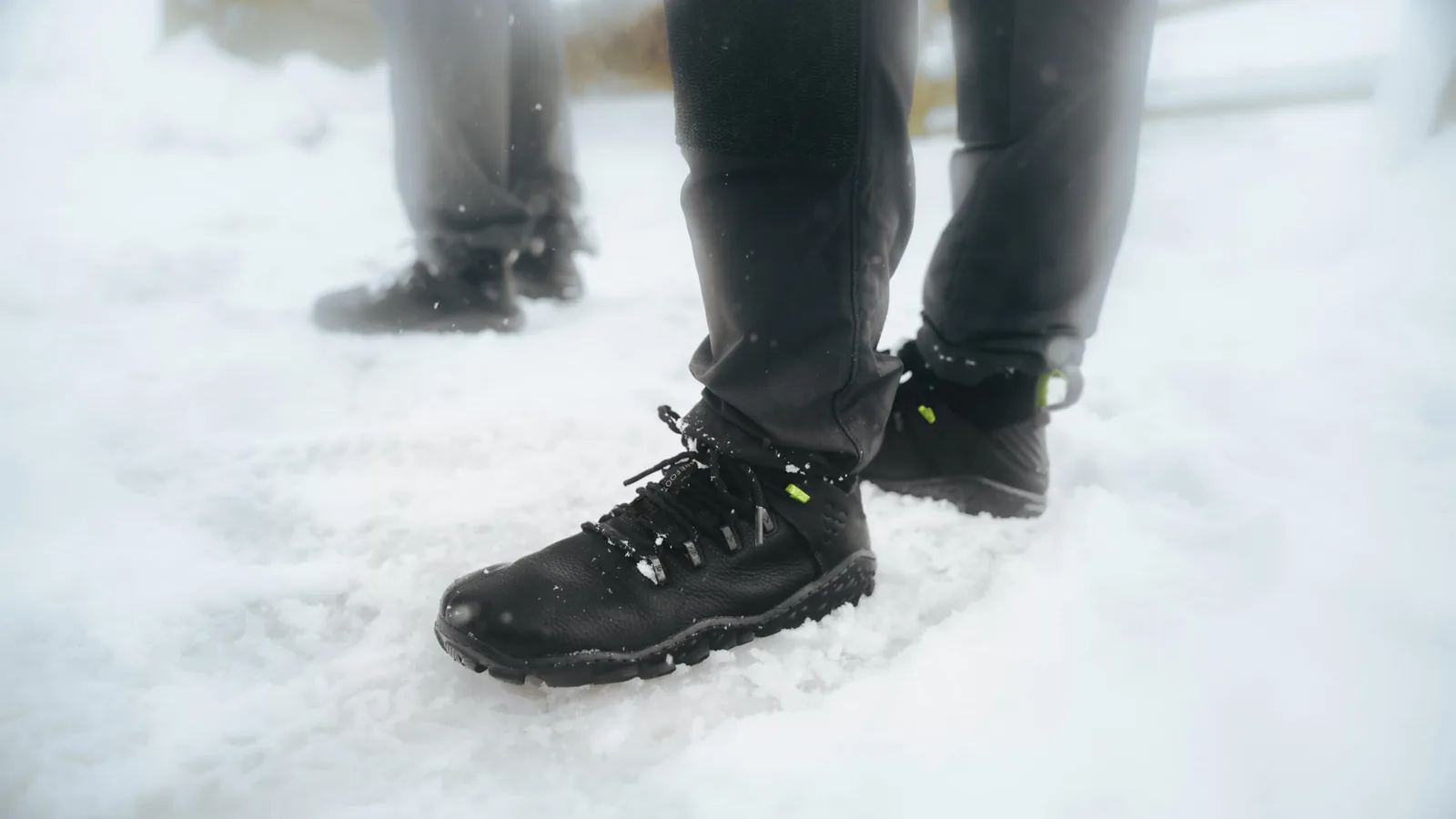 Ботинки Vivobarefoot Magna Forest ESC — мужская модель, чёрный с лаймовым, фото 9