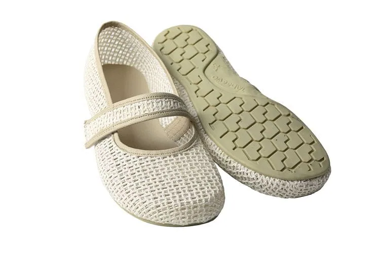 Босоногие сетчатые балетки Tadeevo — экрю — фото 1 из 9