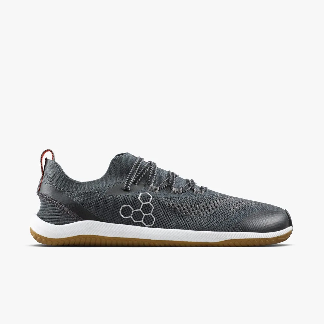 Кроссовки Vivobarefoot Primus Flow Knit — мужская модель, чёрный с каучуковой подошвой — фото 1 из 7