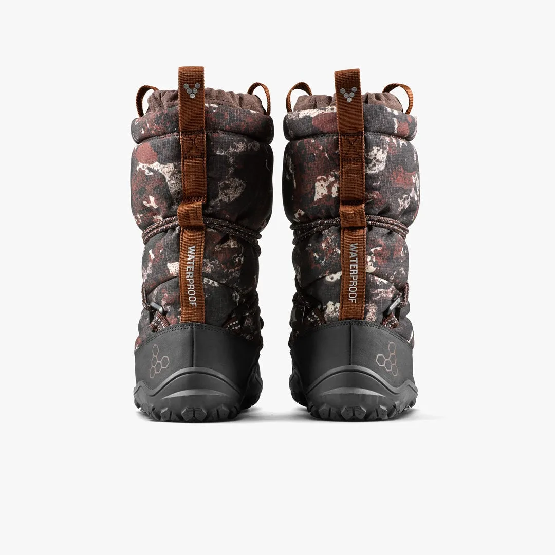 Ботинки Vivobarefoot Tracker Pioneer Boot WP — женская модель, серо-коричневый с узором, фото 5