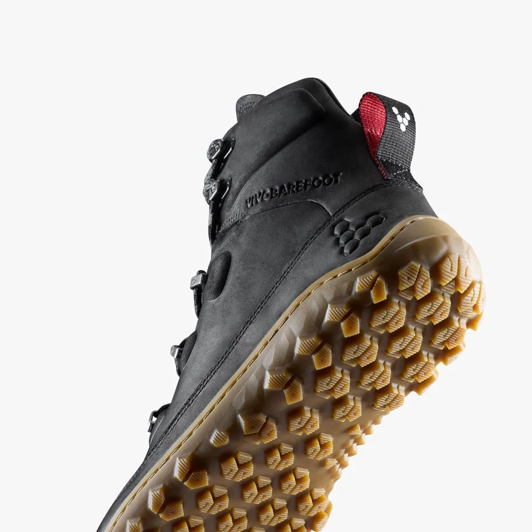 Ботинки Vivobarefoot Tracker Leather AT II — мужская модель, чёрный, фото 7