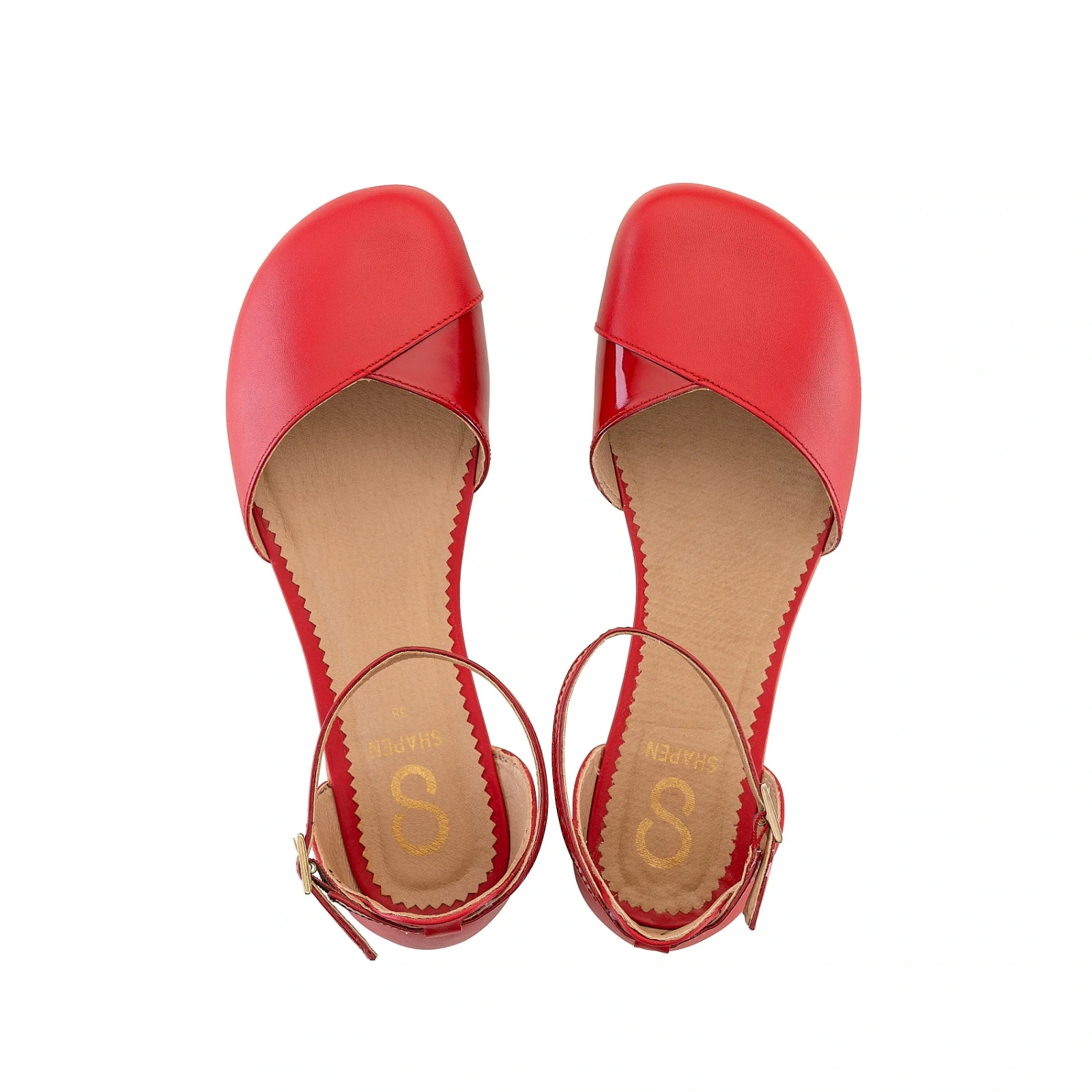Босоногие сандалии Shapen POPPY — вишнёвый, фото 8