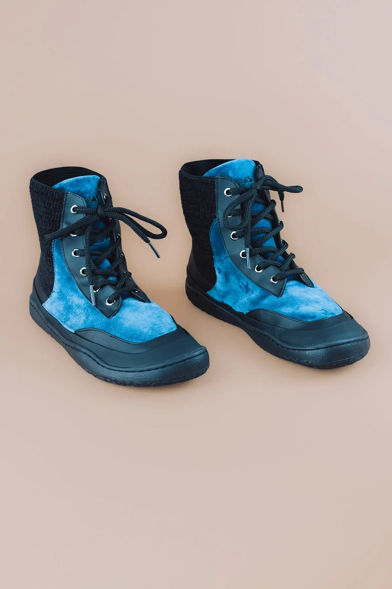 Босоногие ботинки Sambas the bambas Eclipse — синие с чёрным, фото 5